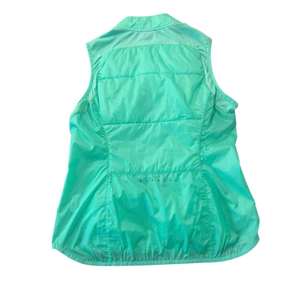Nike AeroLayer Running Vest Women's Medium Ocean Green Insulated Reflective - Picture 3 of 7